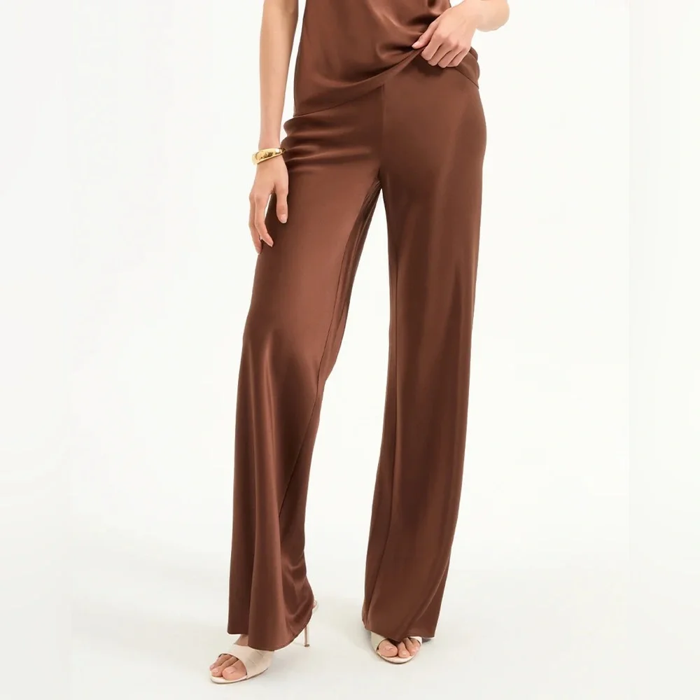 Veronica Beard Billie Stretch-Silk Pant - Picture 3 of 7